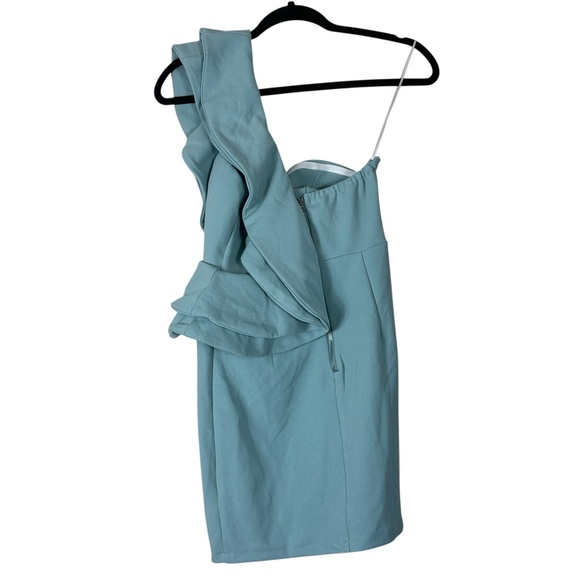 Hello Molly Light Blue Ruffle Mini Dress - Picture 5 of 7